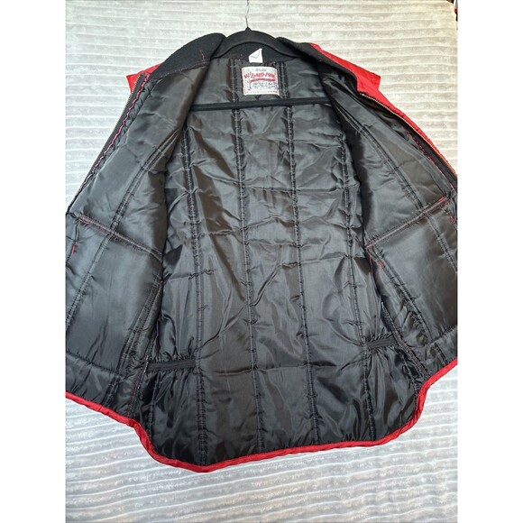 Vtg Walls Insulated Blizzard Pruf Red Zip Puffer Vest Puffy Vest Mens Size Large - Picture 10 of 16